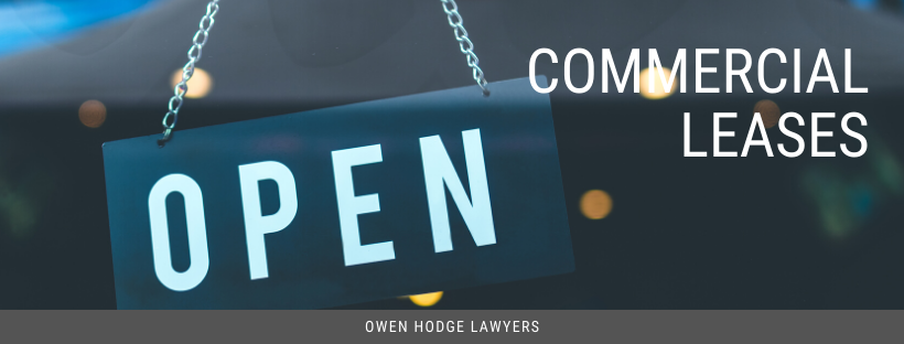 Commercial Leases: Open for business sign